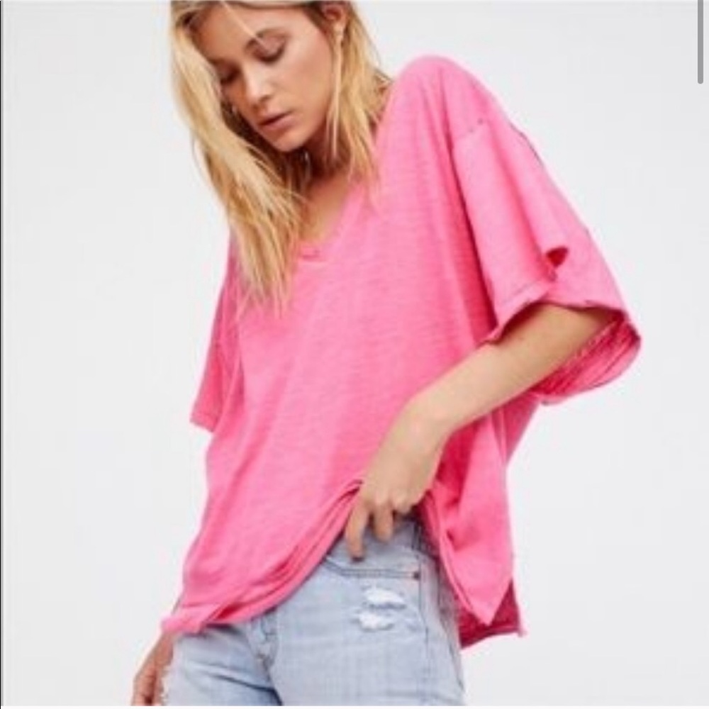 We The Free Free People My Boyfriends Oversize Tee